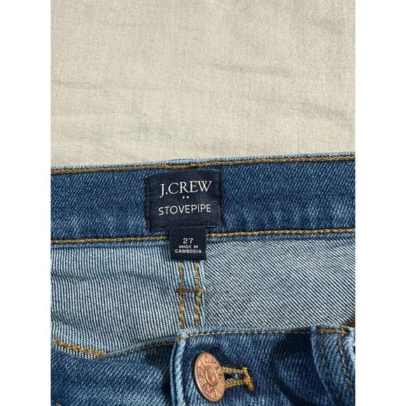 Women's J. Crew Stove Pipe Raw Hem  High Rise Jeans size 27 - Picture 4 of 5